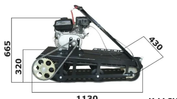 Мотобуксировщик XTREME-MOTORS "Конек-Горбунок" 6.5 л.с. в Новом Уренгое