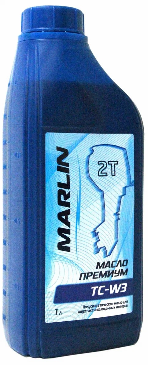 МАСЛО ПОЛУСИНТЕТИЧЕСКОЕ MARLIN ПРЕМИУМ 2Т, TC-W3, 1 ЛИТР в Новом Уренгое