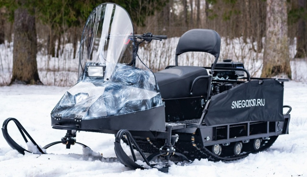 Миниснегоход Бурлак Егерь Экспедитор 15 л.с. , реверс, тормоз, капот белый в Новом Уренгое