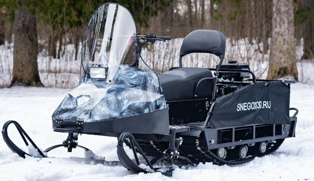 Миниснегоход Бурлак Егерь Экспедитор 15 л.с. , реверс, тормоз, капот белый в Новом Уренгое