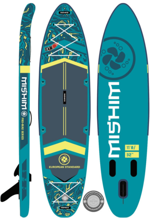 SUP (САП) Доска MISHIMO PRO-MAX Light Teal 12,6’ (385см) в Новом Уренгое