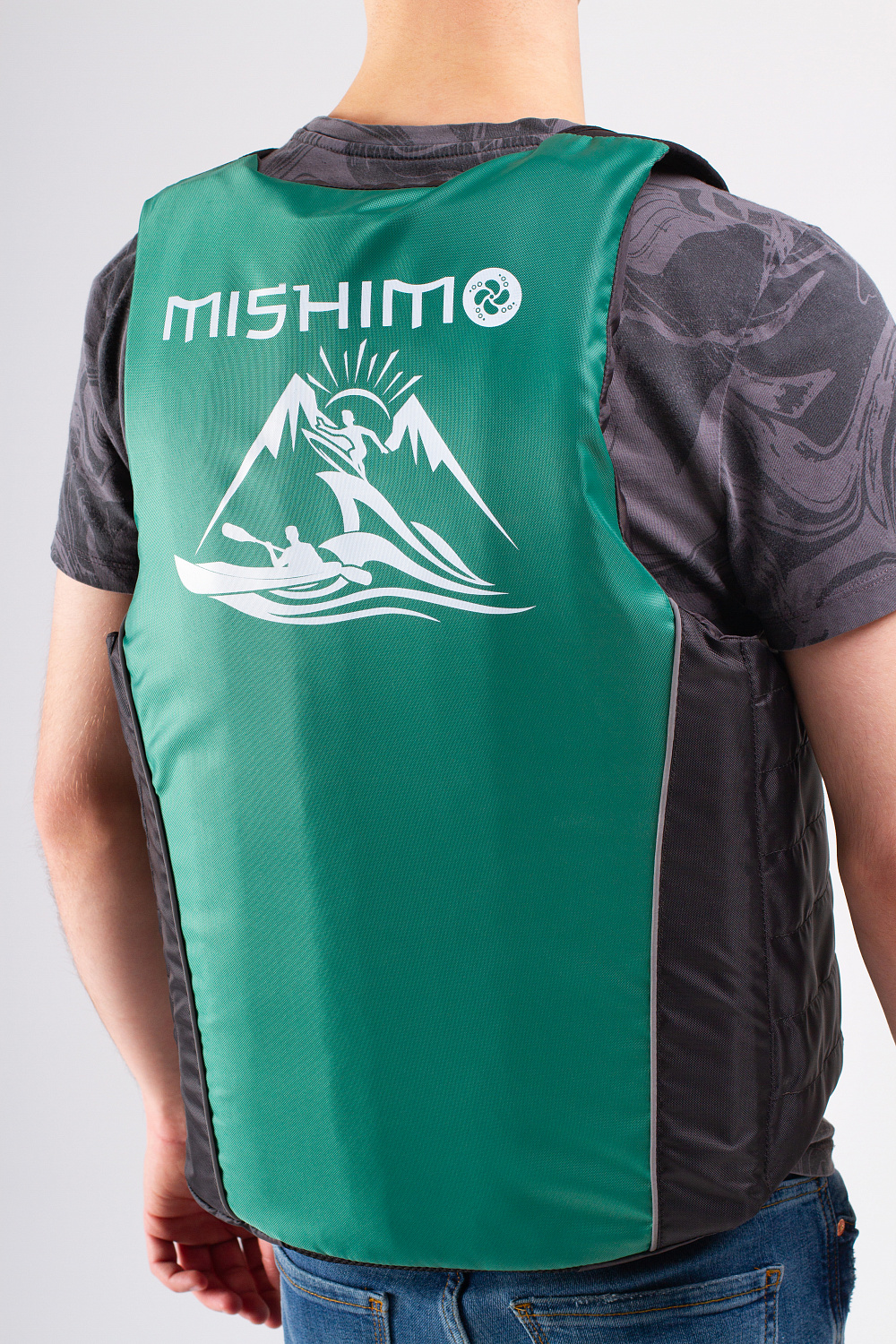 Жилет спасательный MISHIMO PRO Премиум качества Черно-зеленый в Новом Уренгое